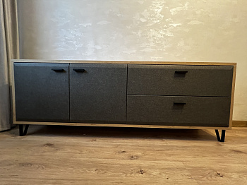 Тумба под телевизор Grace дуб наварра/графит