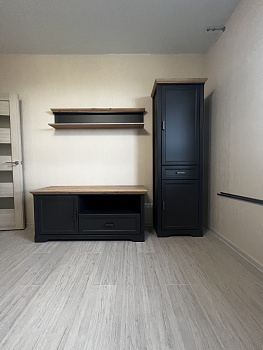 Тумба под телевизор Jasmin графит/дуб артизан 