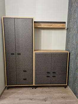 Шкаф Grace дуб наварра/графит