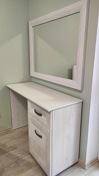 Зеркало Malta лиственница сибирская/орех лион