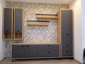 Тумба под телевизор Grace дуб наварра/графит