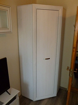 Шкаф угловой Malta лиственница сибирская/орех лион