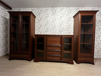 Тумба-витрина Kentaki каштан