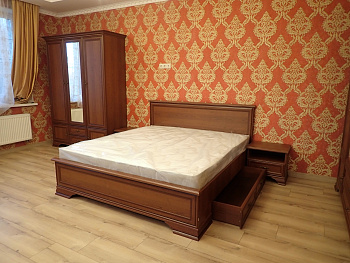 Шкаф с зеркалом Kentaki каштан